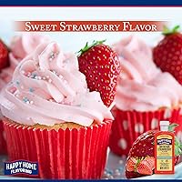 Vista 4 de Happy Home Sabor de fresa de imitación, sin alcohol, certificado Kosher, 7 onzas.