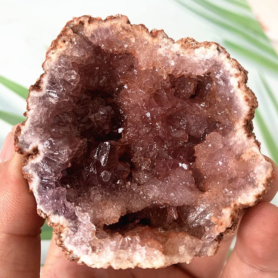 Amazon.co.jp: ナチュラルピンクアメジストストーンクォーツロー