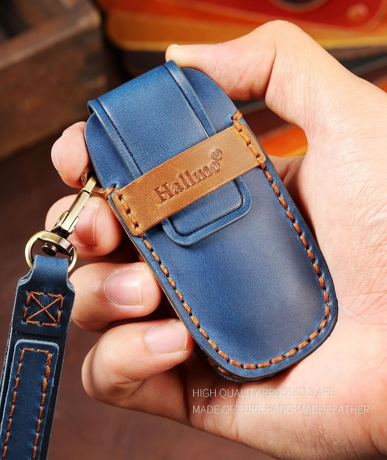 KUNIO Car Key Fob Cover Fit for Nissan Qashqai Altima Teana Ariya Key Protective Cover Keychain Leather Key Holder 4 Buttons