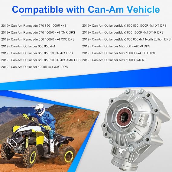 705502808 Rear Differential Assembly for 2019+ Can-Am Renegade 570/850/1000R 4x4 XMR XXC DPS fits Outlander(Max) 650/850/1000R 4x4 XMR XT XXC North Edition DPS Replace 705503536