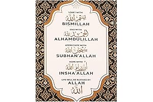 DTOFOOT Islamic Wooden Wall Decor Ramadan Wall Art