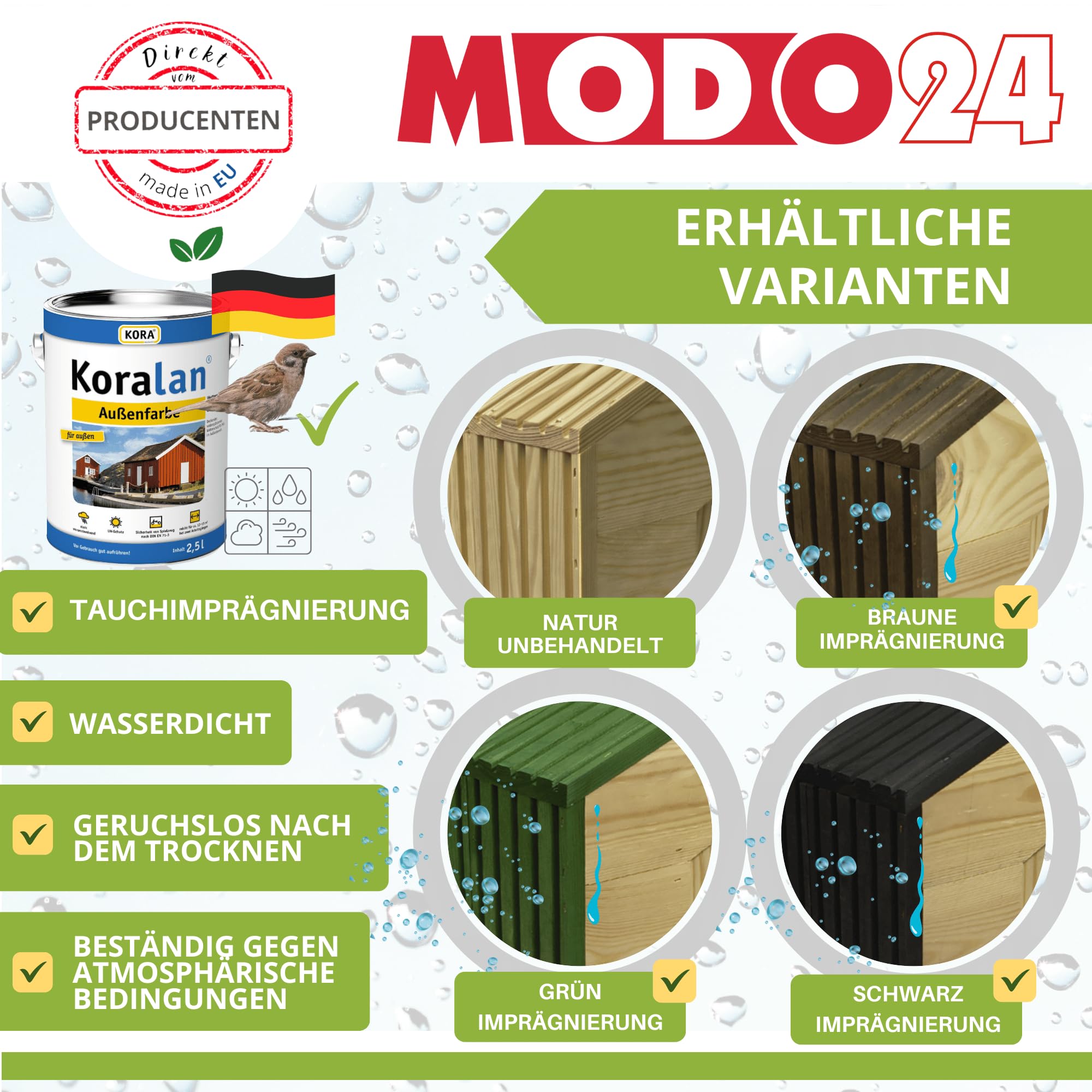 Meisen Nistkasten aus FSC® Holz mit 2,8 cm Einflugloch und mit Heu, Vogelhaus Blaumeisen & Kleinvögel, Brutkasten mit Reinigungsklappe, Futterhaken für Garten, Balkon, 26×15×12 cm, Schwarz