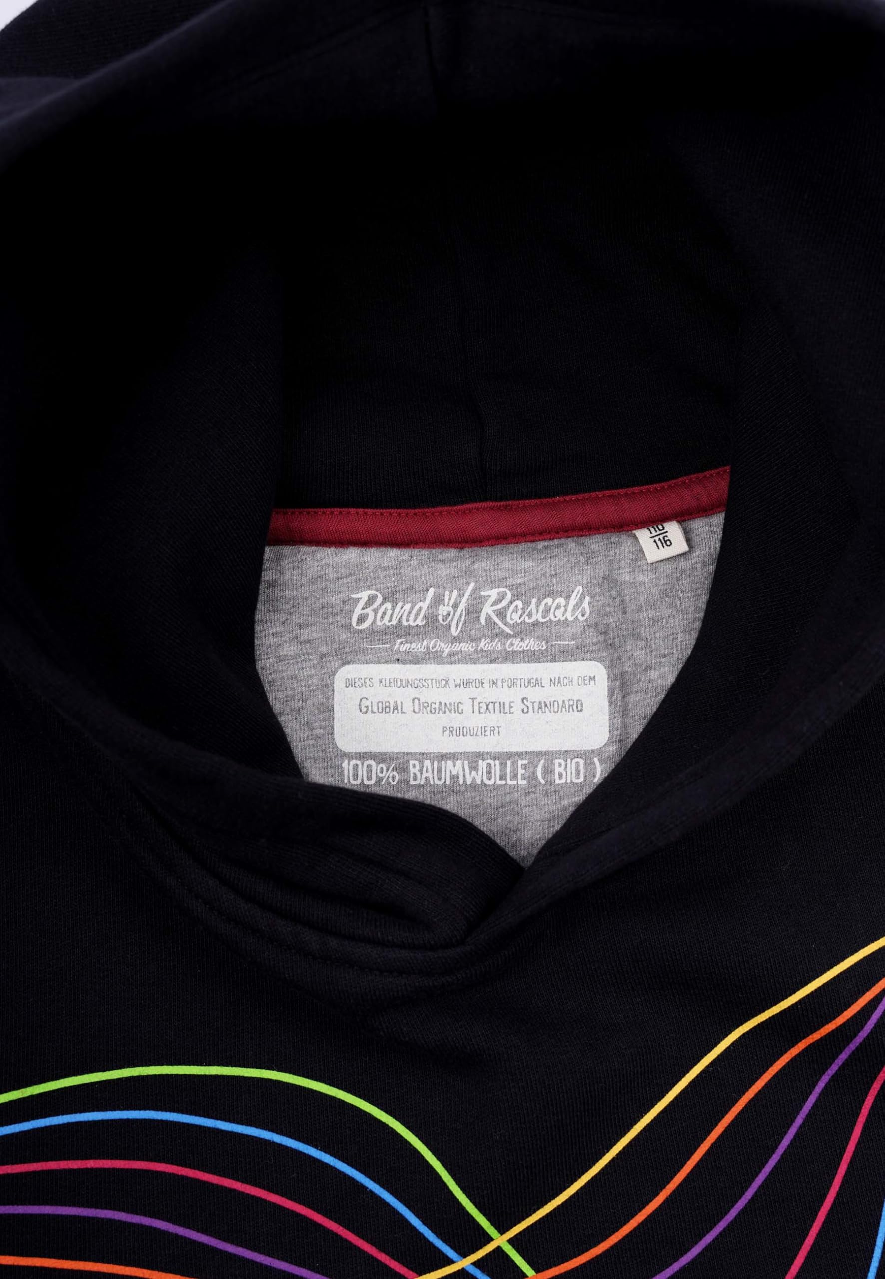 Band of Rascals Kinder Kapuzenpullover Frequency aus Bio-Baumwolle