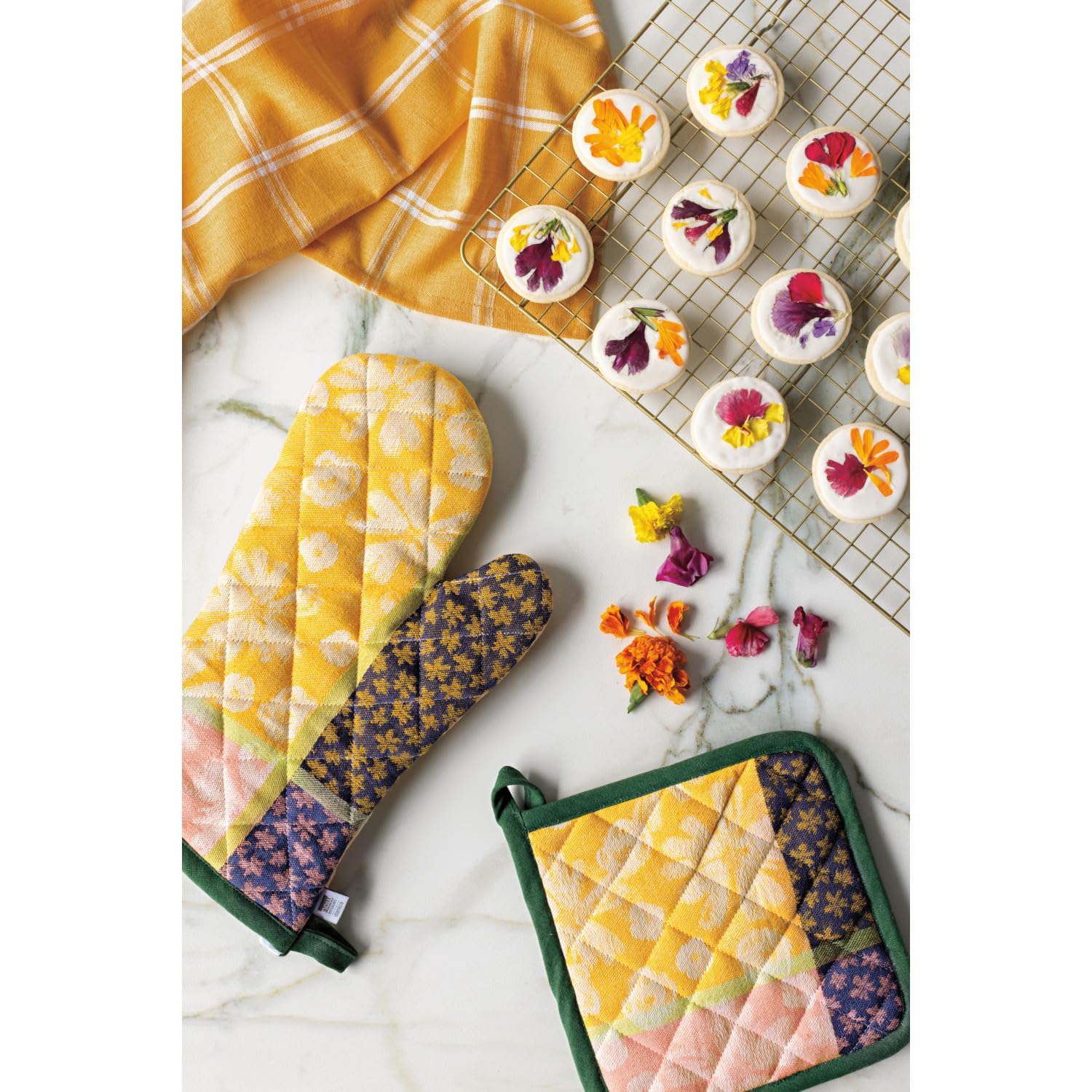 Photo 1 of Now Designs Full Bloom Jacquard Potholder - 8x8 inches