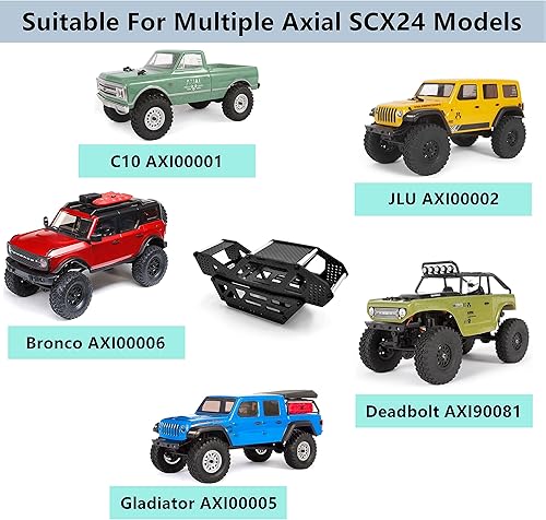 Miniatura 3 de Chasis de fibra de carbono RC con marco de jaula enrollable para automóvil SCX24 de 124 RC Crawler Car SCX24 Actualizaciones de cuerpo AXI0001