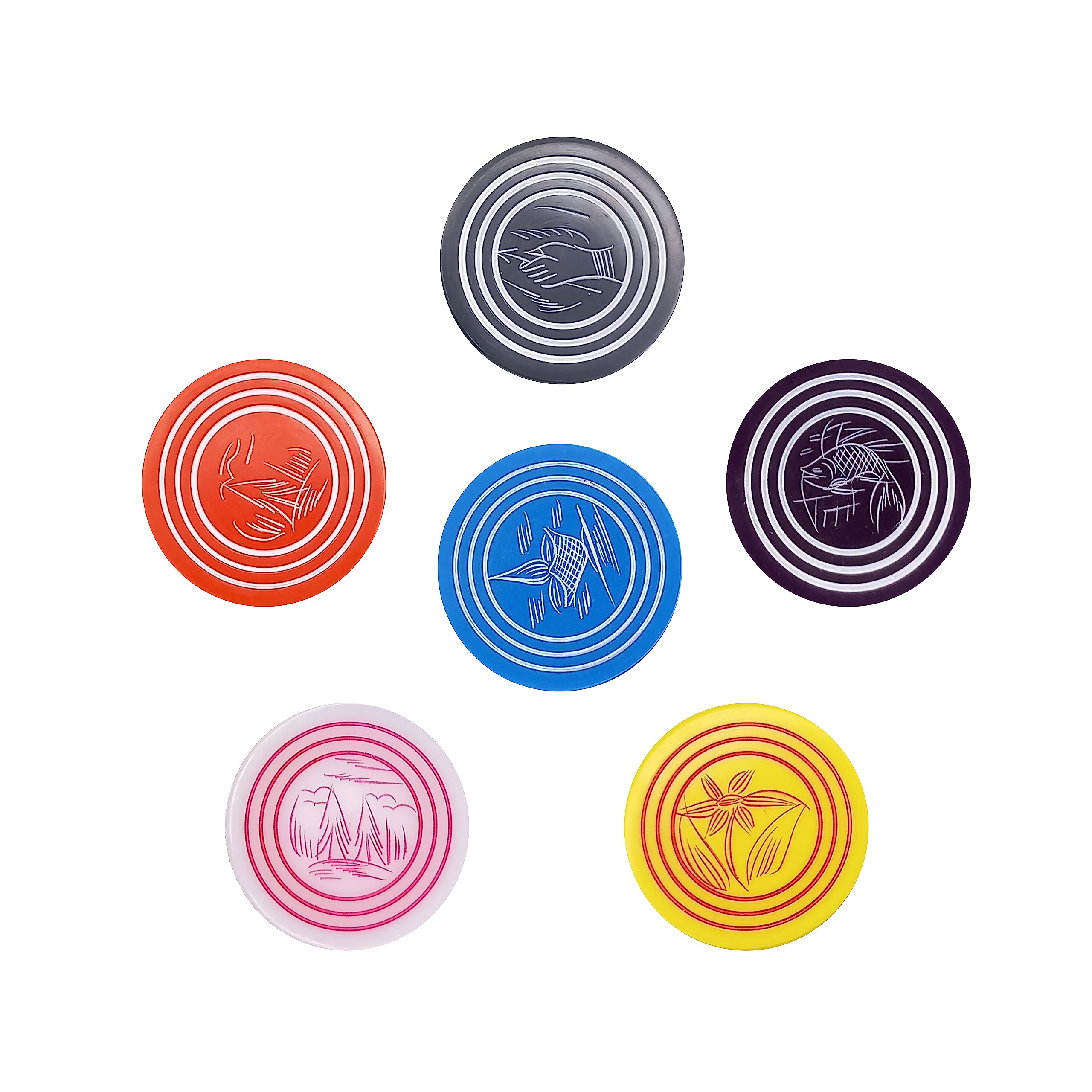 GLS 5D 2" Plastic Carrom Striker (Pack of 6 PCS)(Color & Design May Very) (B0CBQ7GX5W) Amazon Price History, Amazon Price Tracker