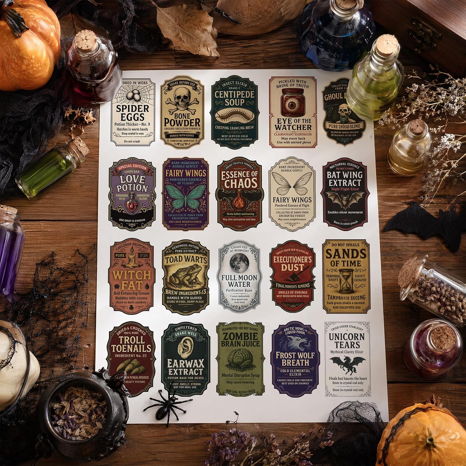 Halloween UV DTF Transfer Stickers for Glass, Waterproof UV DTF Cup Wraps