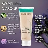 Vista 3 de RD Alchemy - Mascarilla calmante natural y orgánica, alivia la piel sensible, el enrojecimiento y la irritación por sequedad, irritación y después