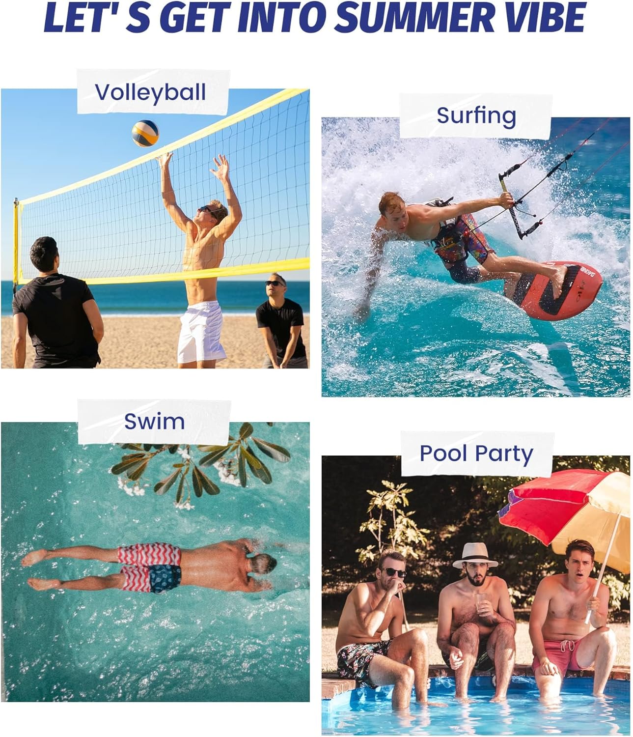 maamgic Mens Swim Trunks 5" with Mesh Lining Quick Dry Bathing Suits for Men Swim Shorts Swimwear - Image 5