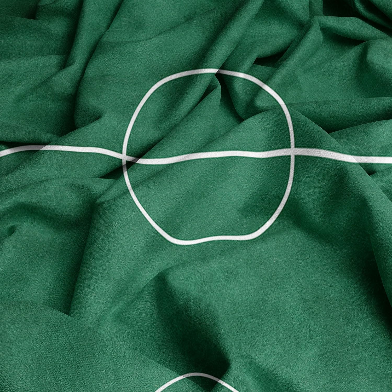 Zestaw poszewek na kołdrę z nadrukiem, zielone boisko do piłki nożnej, zestawy pościeli z poszewkami na poduszki 260 x 220 cm, polibawełna, luksusowe poszewki na kołdrę dla chłopców - zestaw pościeli