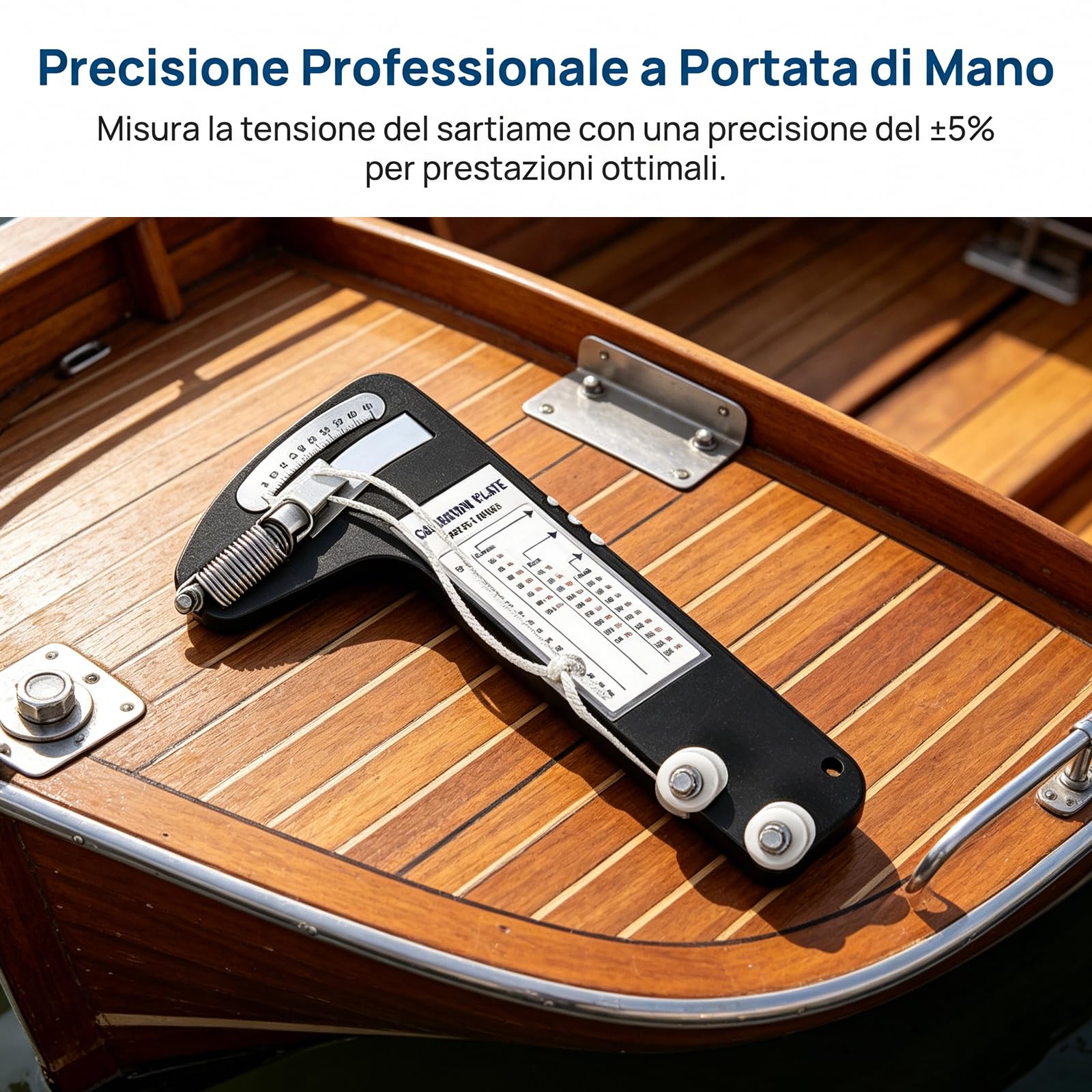 Sharplace Misuratore di Tensione per Sartiame di Barche a Vela, Preciso, Facile da Leggere, Professionale per Prestazioni Ottimali della Vela, Robusto Strumento