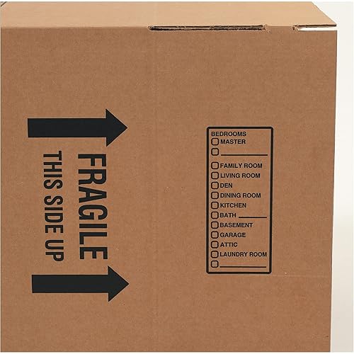 Miniatura 8 de BOX USA Paquete de 10 cajas de cartón corrugado de lujo, 24 pulgadas de largo x 18 pulgadas de ancho x 18 pulgadas de alto, kraft, envío, embalaje y