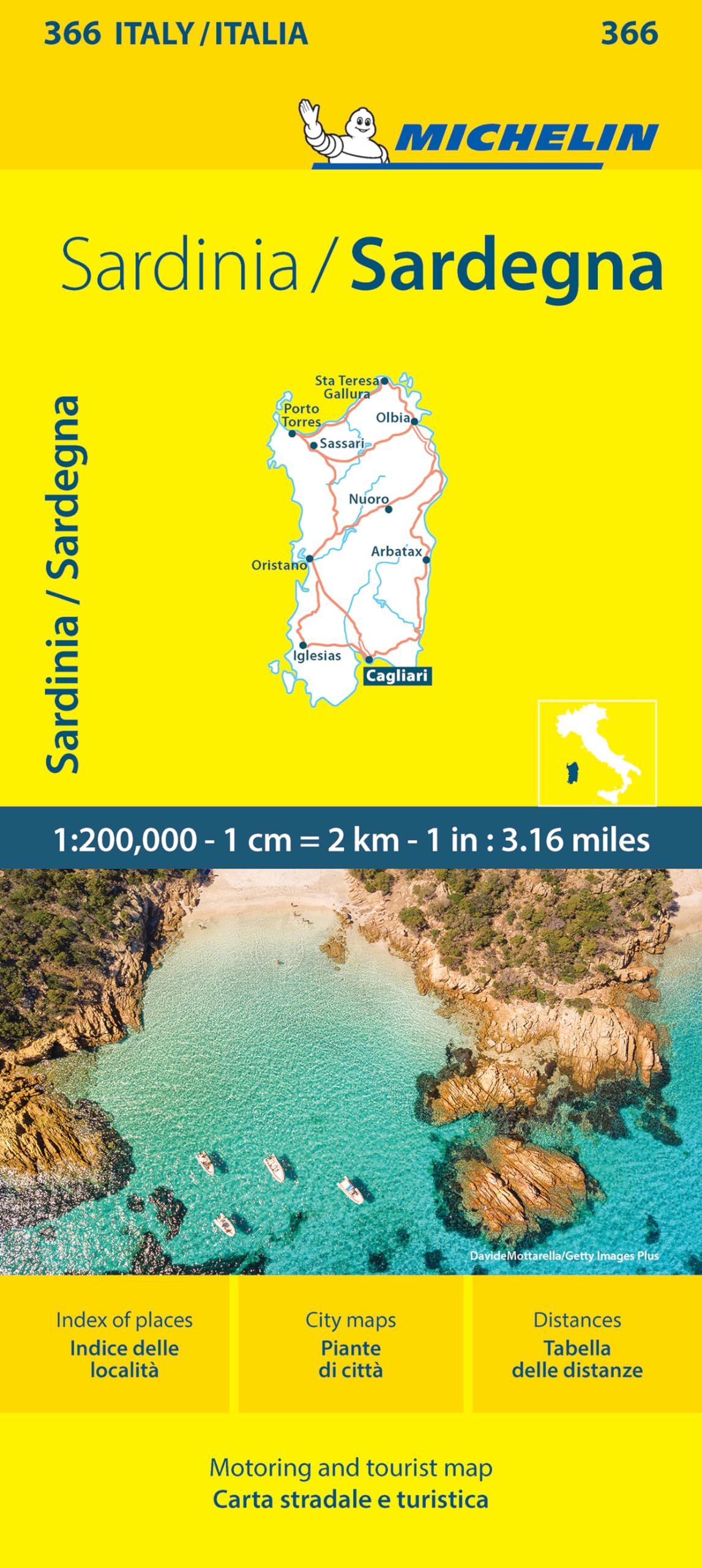 Sardegna-​Sardinia 1:​200.000. Ediz. bilingue: Map (Carte locali)