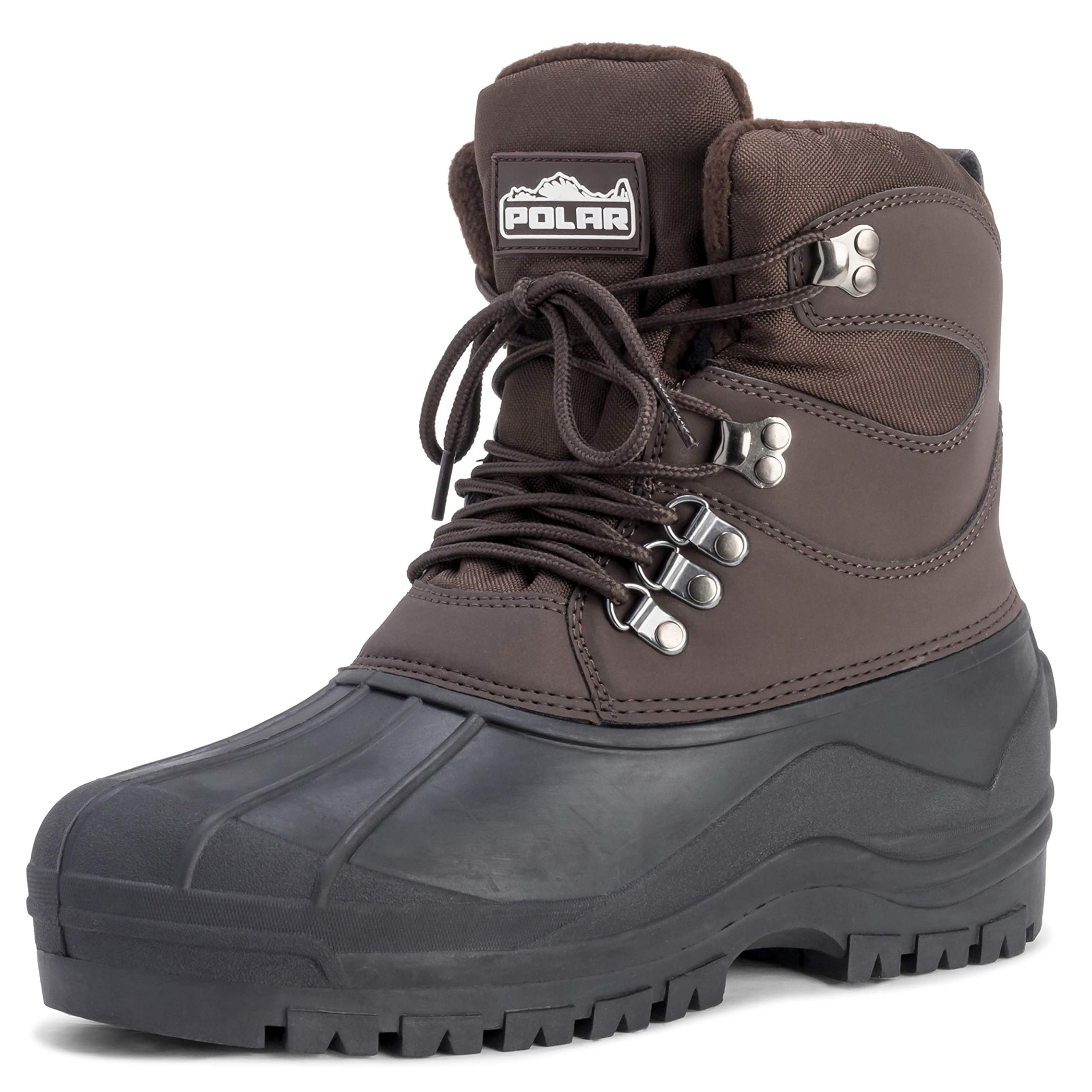 POLAR Mens Snow Waterproof Duck Hiking Bean Hiker Walking Short Ankle Boots