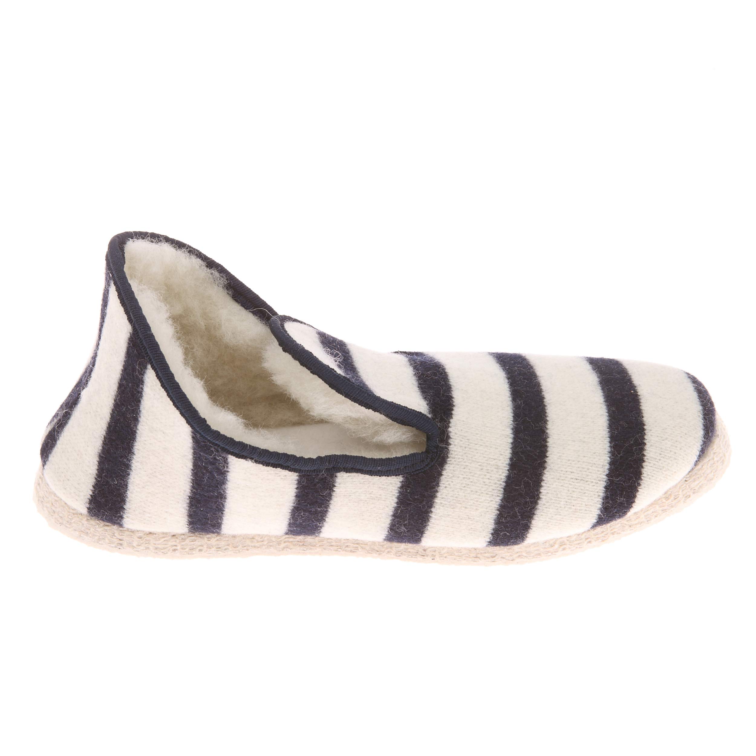 Armor Lux Mens Slipper Navy Beige 10 5