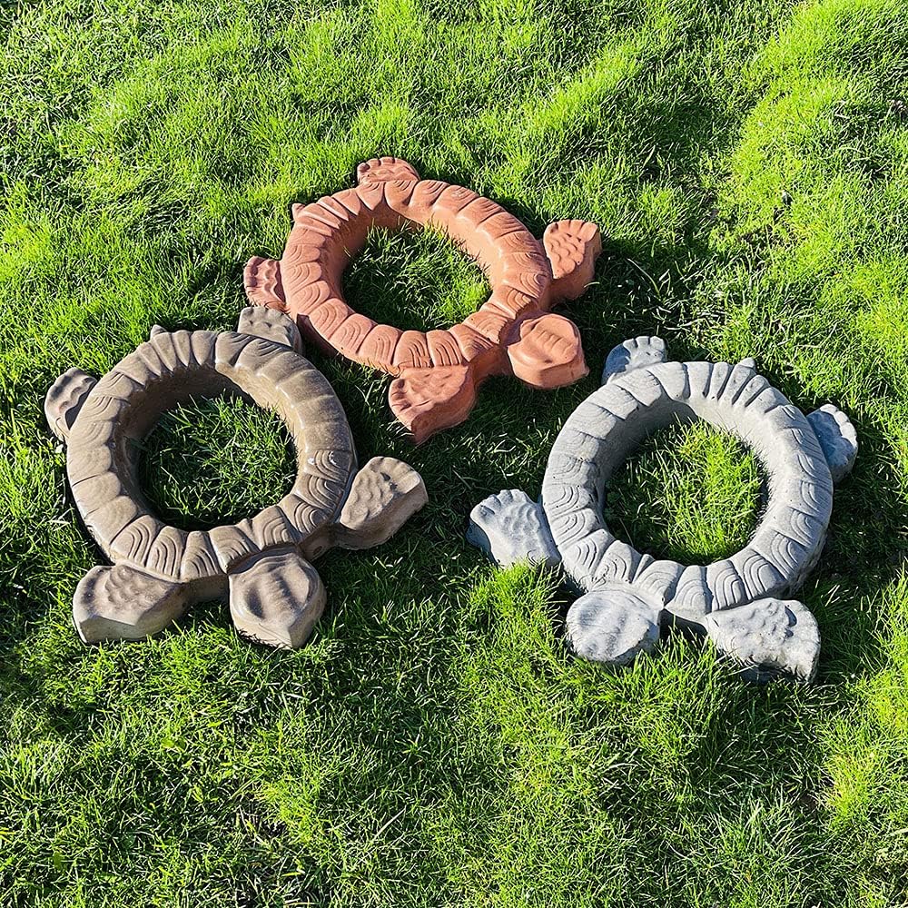 AUTUMN Turtle Planter Concrete Mold - Large Cement Mold for DIY Garden Decor, Tortoise Statue