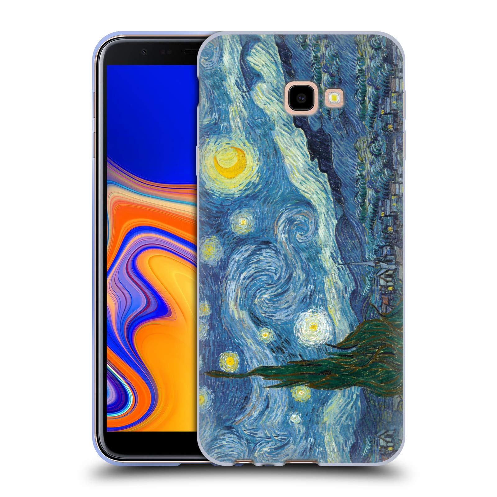 Official Masters Collection Starry Night 1889 Paintings 1 Soft Gel Case for Samsung Galaxy J4 Plus (2018)