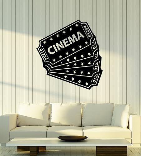 Vinilo grande para pared, entradas de cine, cine, cine, sala de cine, decoración de habitación, pegatinas mural (ig5360) Vinilo grande para pared, entradas de cine, cine, cine, sala de cine, decoración de habitación, pegatinas mural (ig5360)