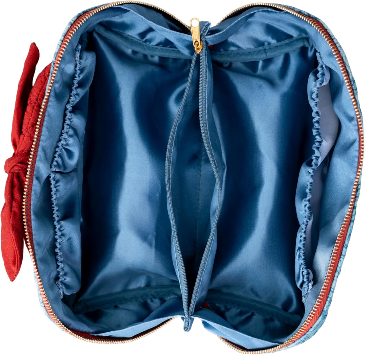 ban.do Getaway Quilted Toiletry Bag with Bow Handle and Satin Interior (Flowers and Bows)