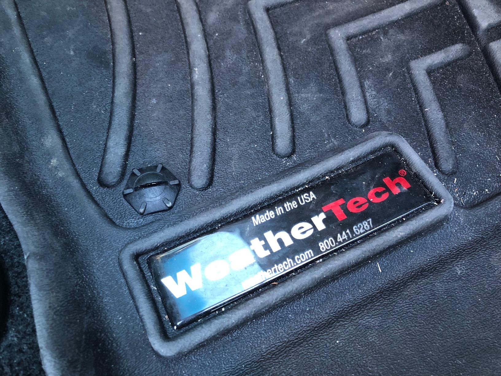 Eagle klaw clip on a weathertech floor mat