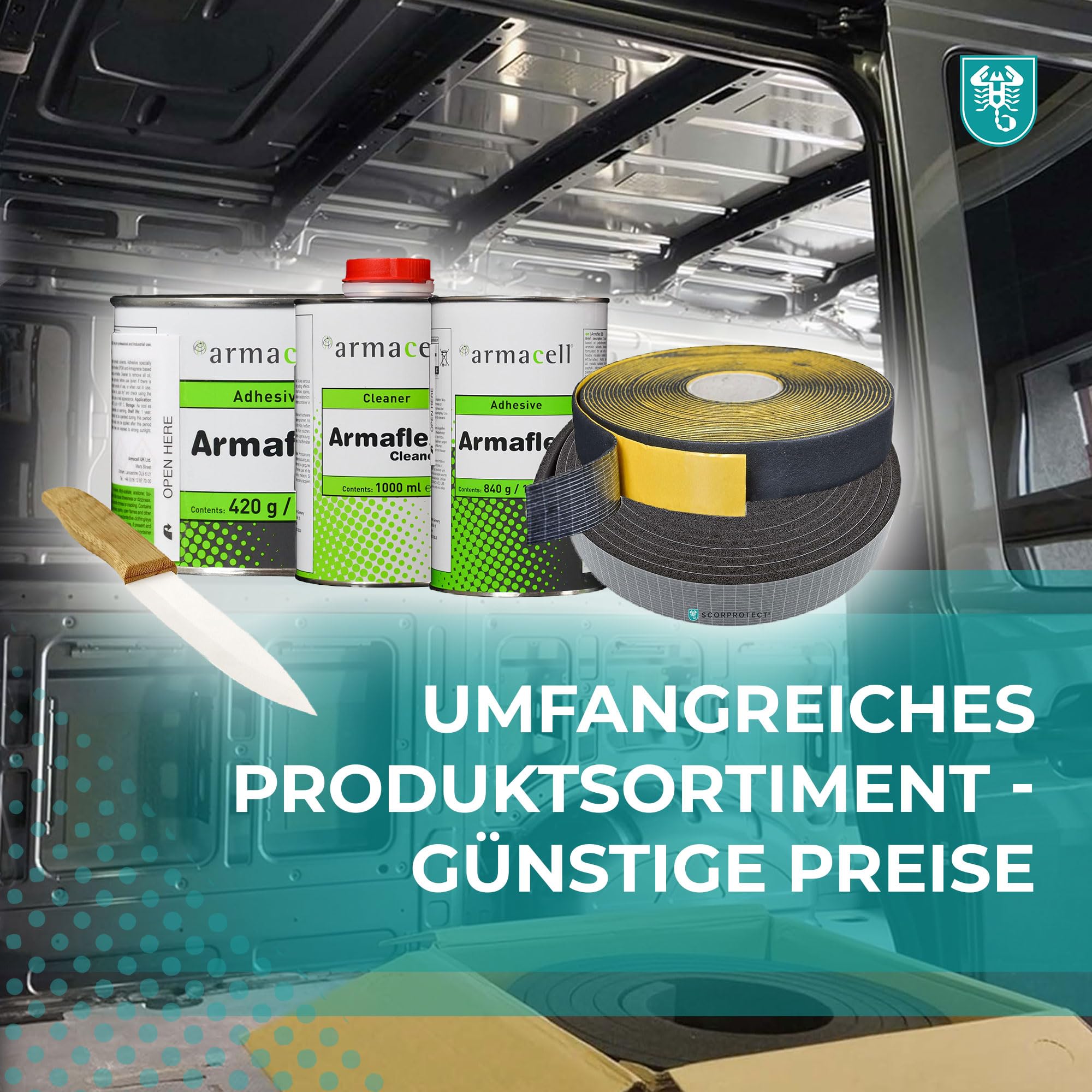 Armaflex Armacell original Home Kautschuk Platte selbstklebend (Nachfolger für die XG Platte) + rote Handschuhe (schwarz, Isolierstärke 10 mm, 1000 x 10000 mm)
