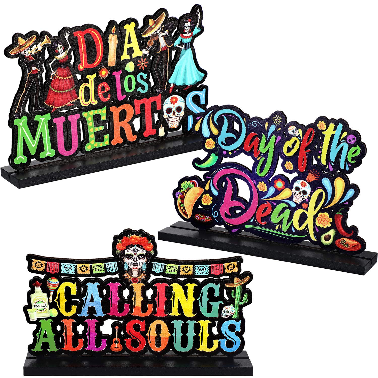 Buy Halloween Table Centerpieces Day of The Dead Decorations Dia de Los