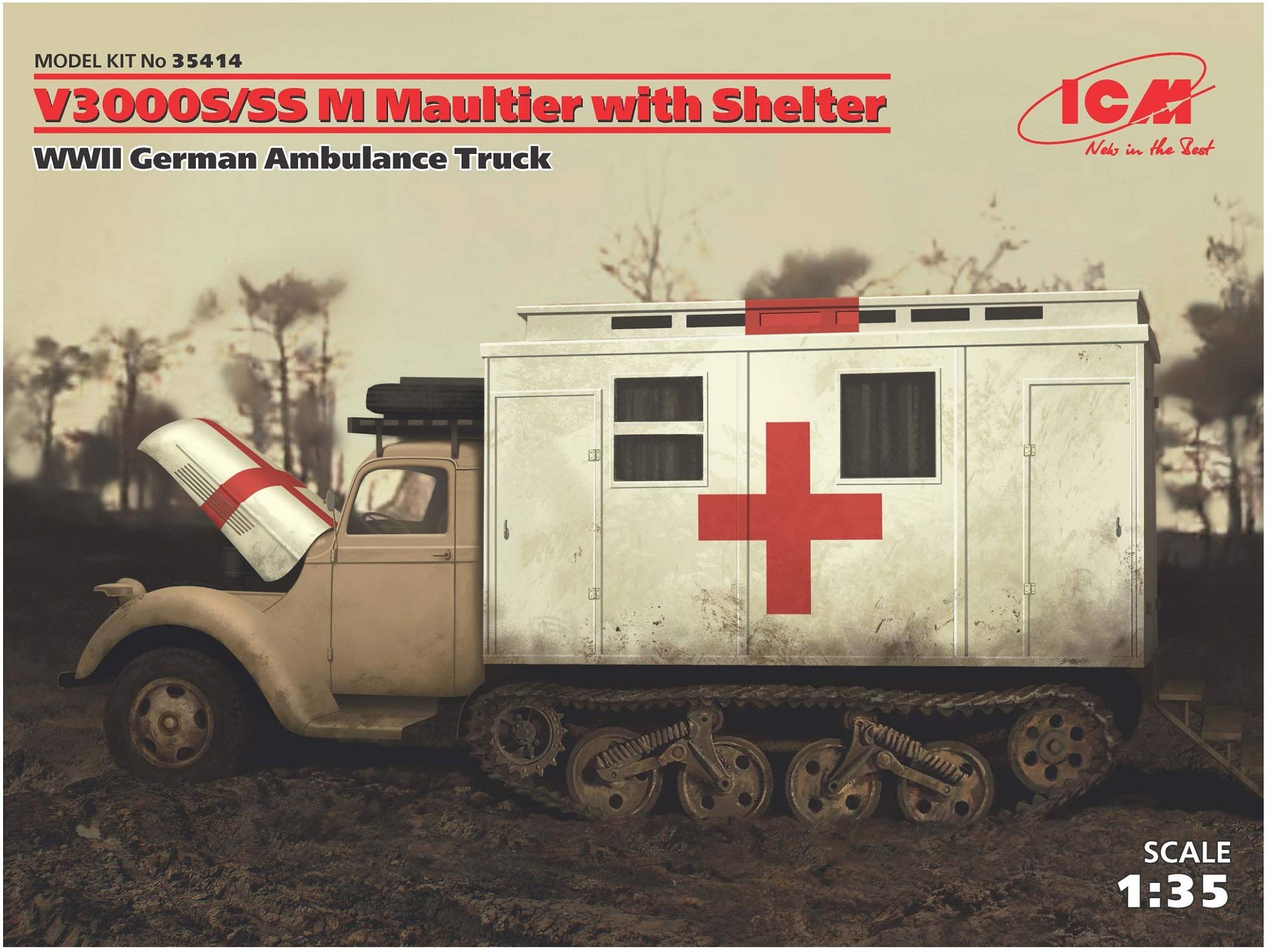 ICM 1:35 - V3000S/SS M Maultier with Shelter