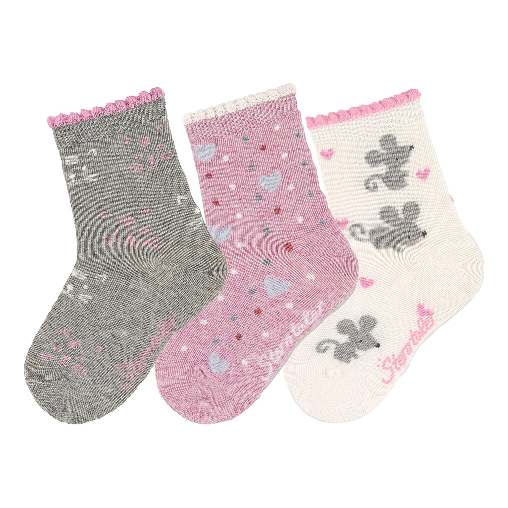 Sterntaler Baby Girl Hosiery, Light grey Mel., 2.5