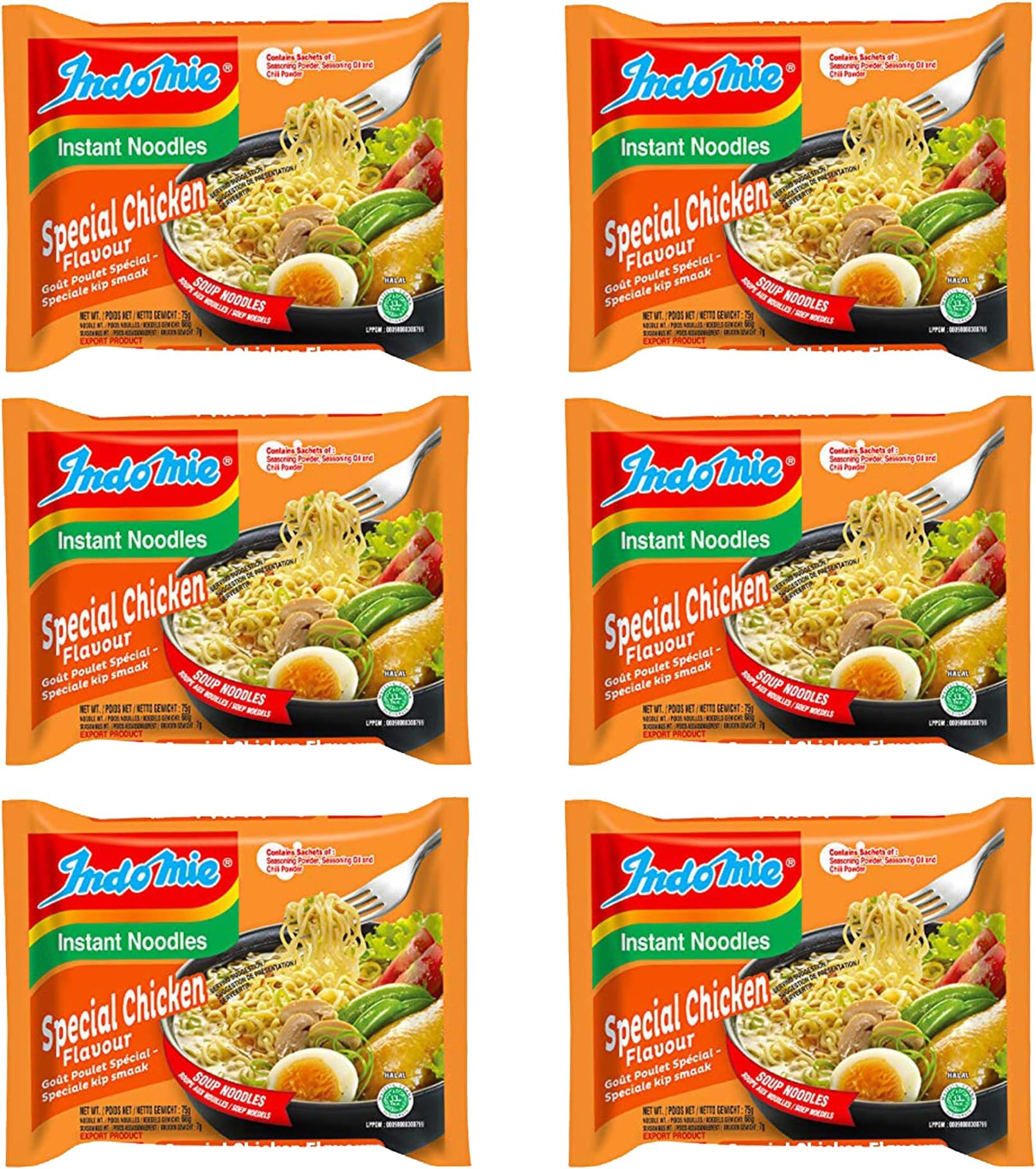 Indomie Chicken Special Noodles - Pack of 6 - Imported Noodles