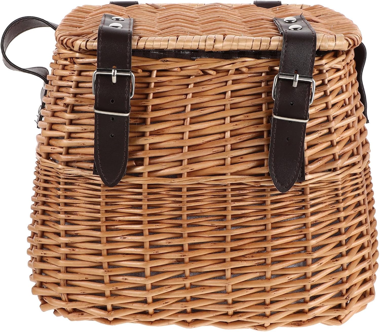 NUOBESTY Willow Rattan Picnic Basket with Shoulder Strap – Woven Storage Hamper for Camping Garden Harvest Wedding Party Favors NUOBESTY Willow Rattan Picnic Basket with Shoulder Strap – Woven Storage Hamper for Camping Garden Harvest Wedding Party Favors