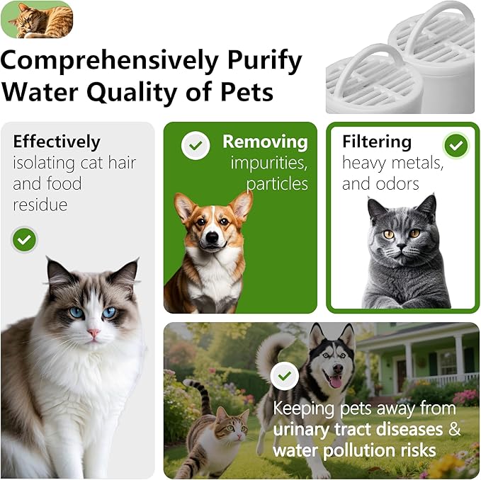 Pack de 16 Filtros para Fuente de Agua Mascotas TOGGATH miniatura 6