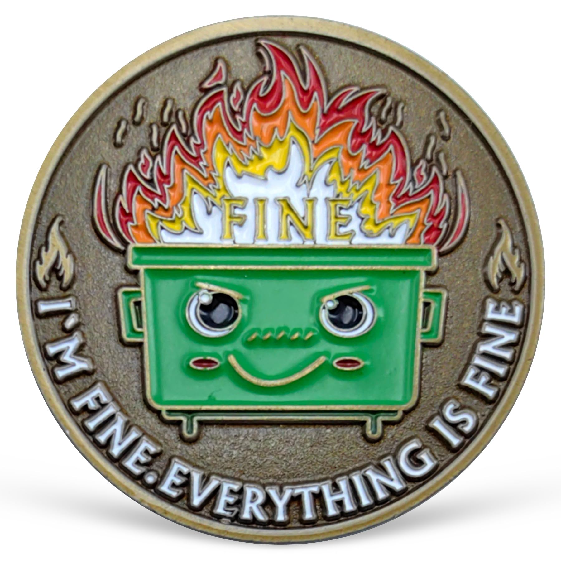 Dumpster Fire チャレンジコイン10個、Everything is Fine Dumpster Fireコイン、面白いデ Amazon.com  : 10 Pcs Dumpster Fire Challenge Coin, Everything is Fine Dumpster Fire  Coin, Funny Desk Accessories, Inspirational Employee Appreciation Gifts,  Emotional ...
