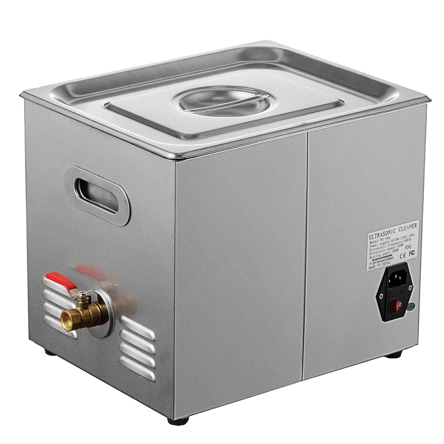 TOPDEEP 10L Ultraschallreinigungsgerät, 240W Ultraschall Professioneller digitaler Labor-Ultraschallreiniger mit Heizfunktion und Timer zur Reinigung von Bauteilen und Instrument
