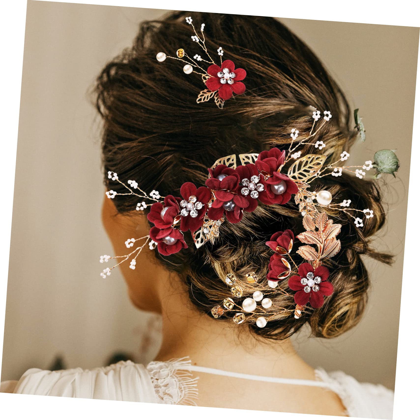 Ipetboom 4juegos Peinetas Nupciales Perlas y Strass Accesorios De Cabello Para Novia y Damas De Honor Para Bodas y Fiestas