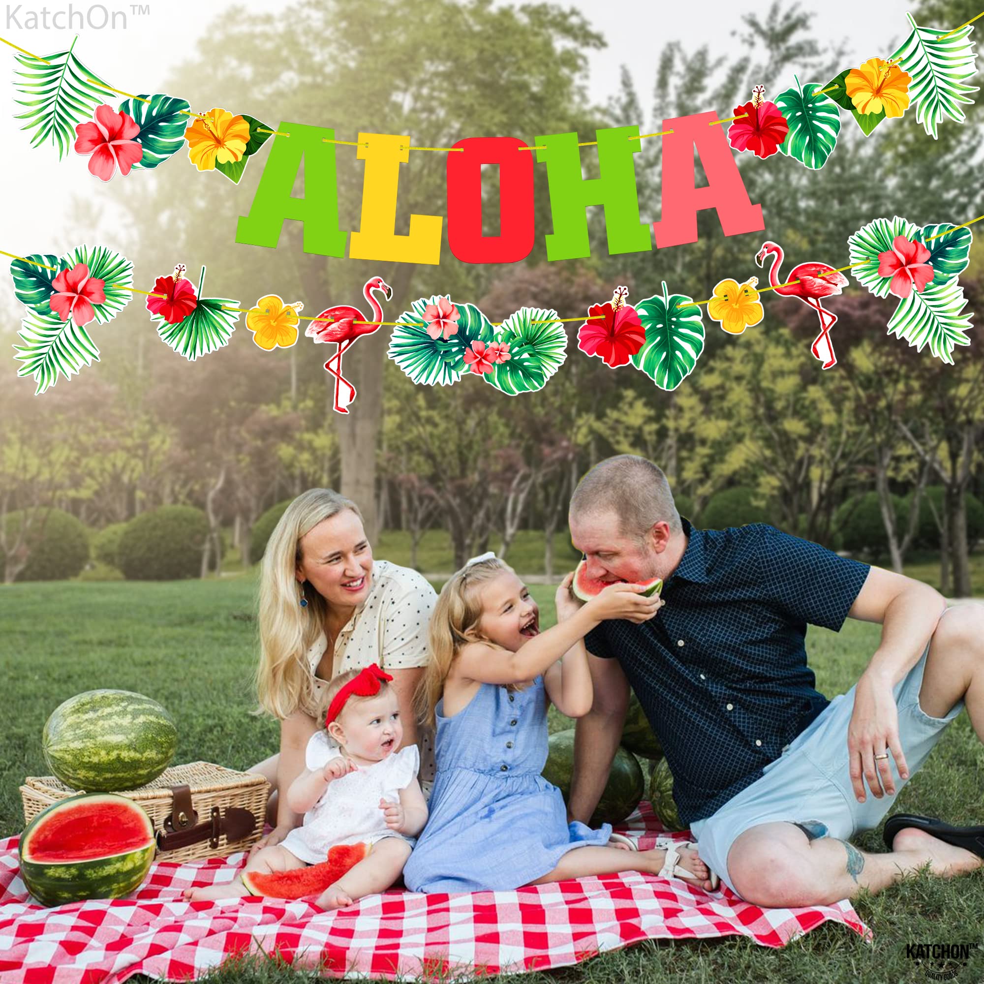 KatchOn, Aloha Banner For Luau Party Decorations - Xtralarge...