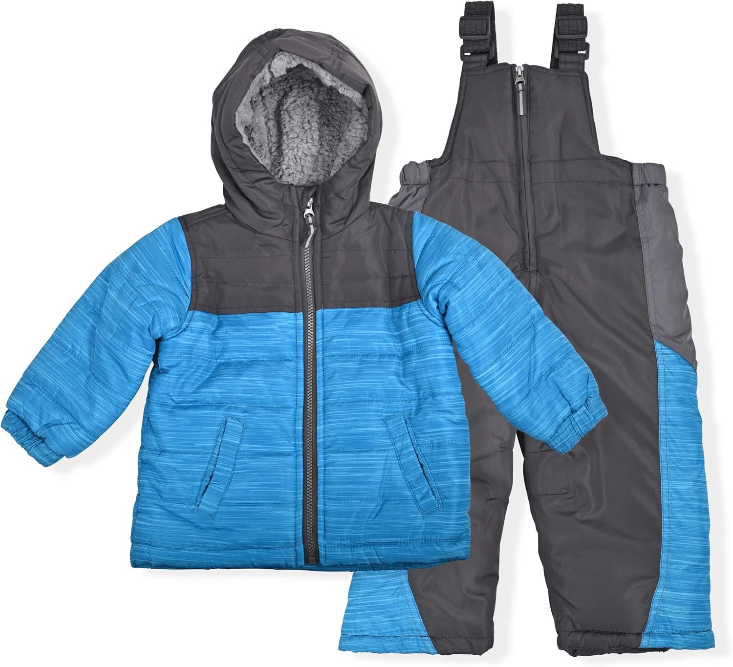 Arctic Quest Infant & Toddler Boys Ski Jacket and Snowbib Snowsuit Set