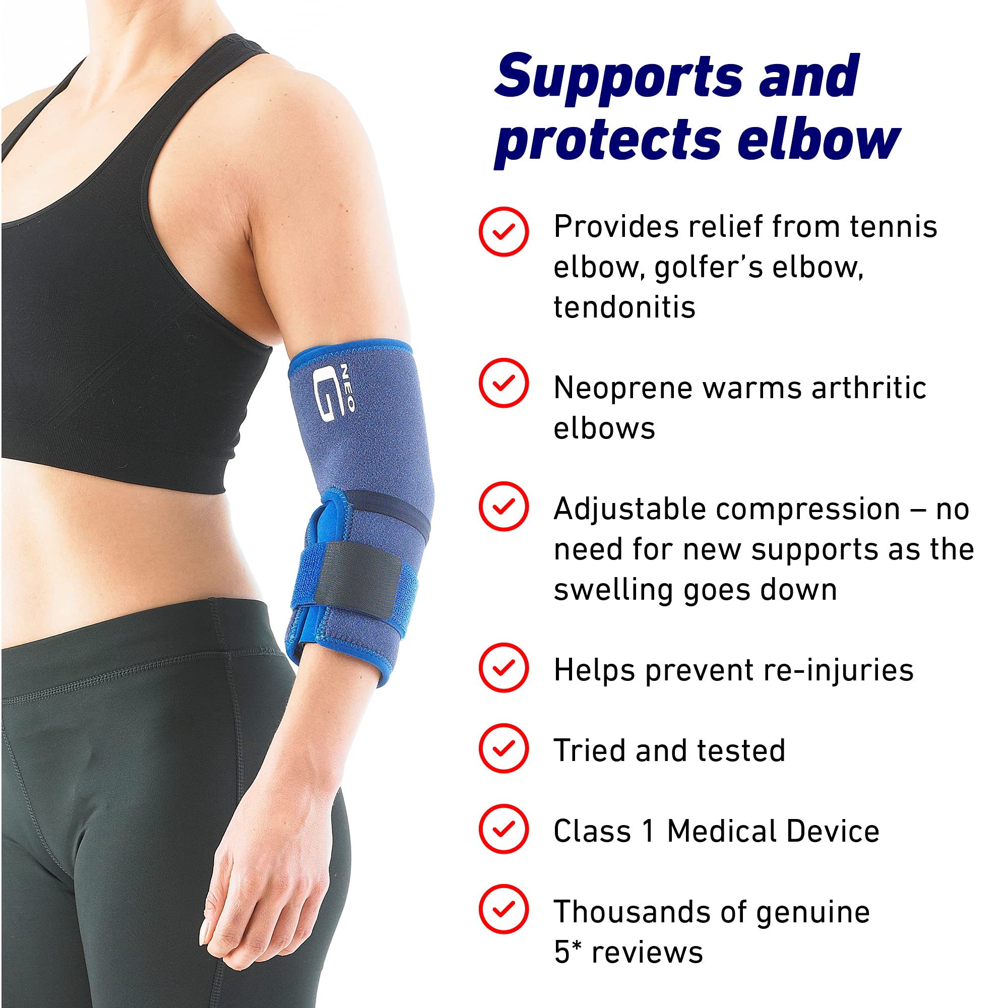 Buy Neo G Elbow Support for Epicondylitis, Tennis Golfers Elbow, Sprains, Strain Injuries