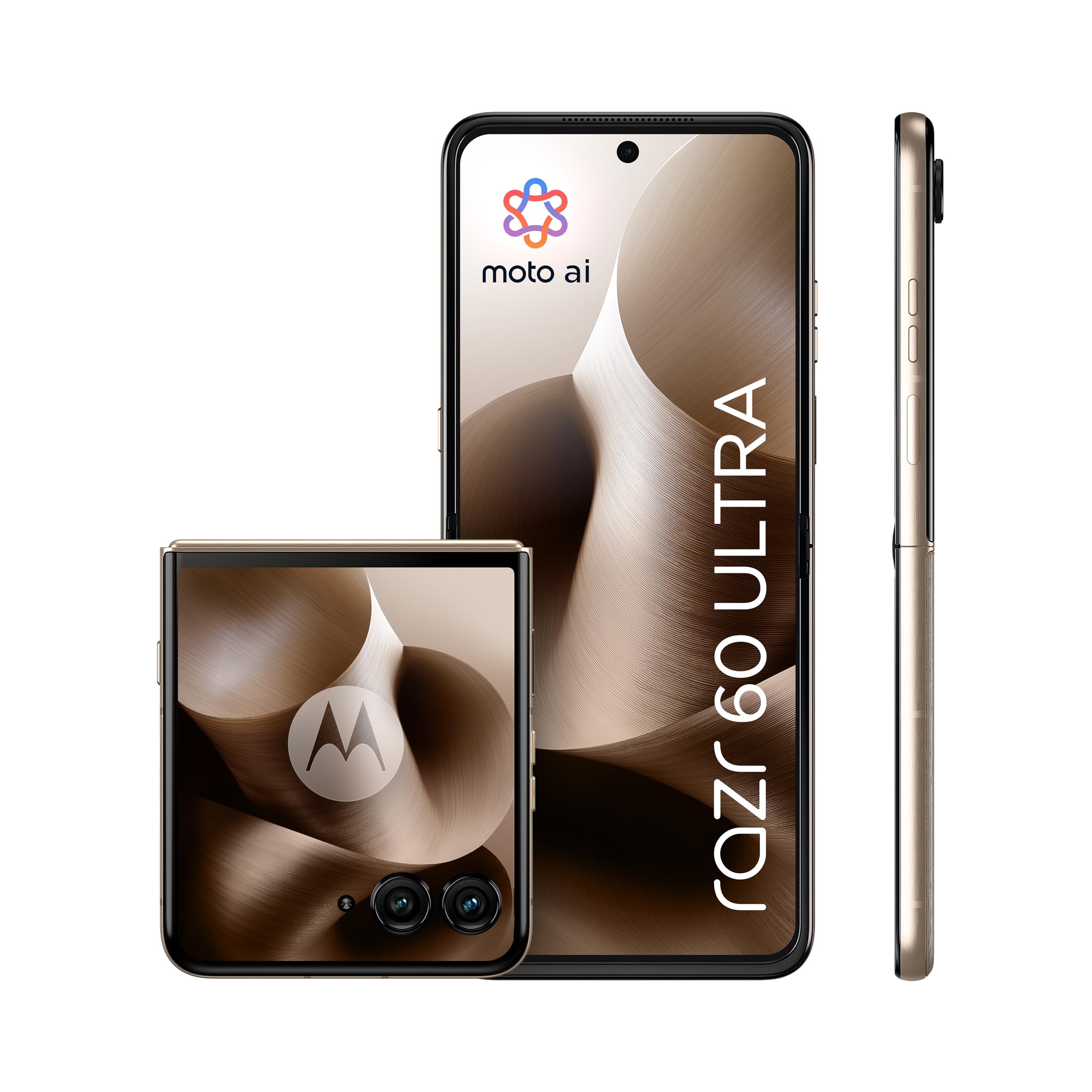 Motorola Razr 60 Ultra con Moto AI (16/​512GB, 50+​50MP, selfie 50MP, display esterno 4.0" interno 7" pOLED 165Hz, Qualcomm Snapdragon 8 Elite, 4700mAh, 5G, Dual SIM, Android 15) PANTONE Mountain Trail