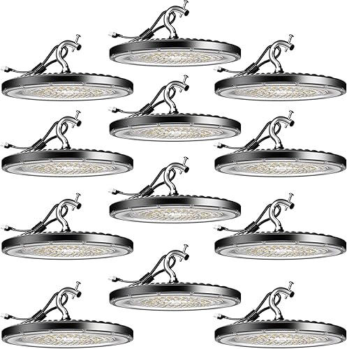 Lightdot Paquete de 10 luces LED de alta bahía de 150 W para tiendagaraje 5000 K 21000 lm Eqvto 600 W HPSMH LED de alta bahía IP65 UFO LED de alta disponible en Yaxa Colombia
