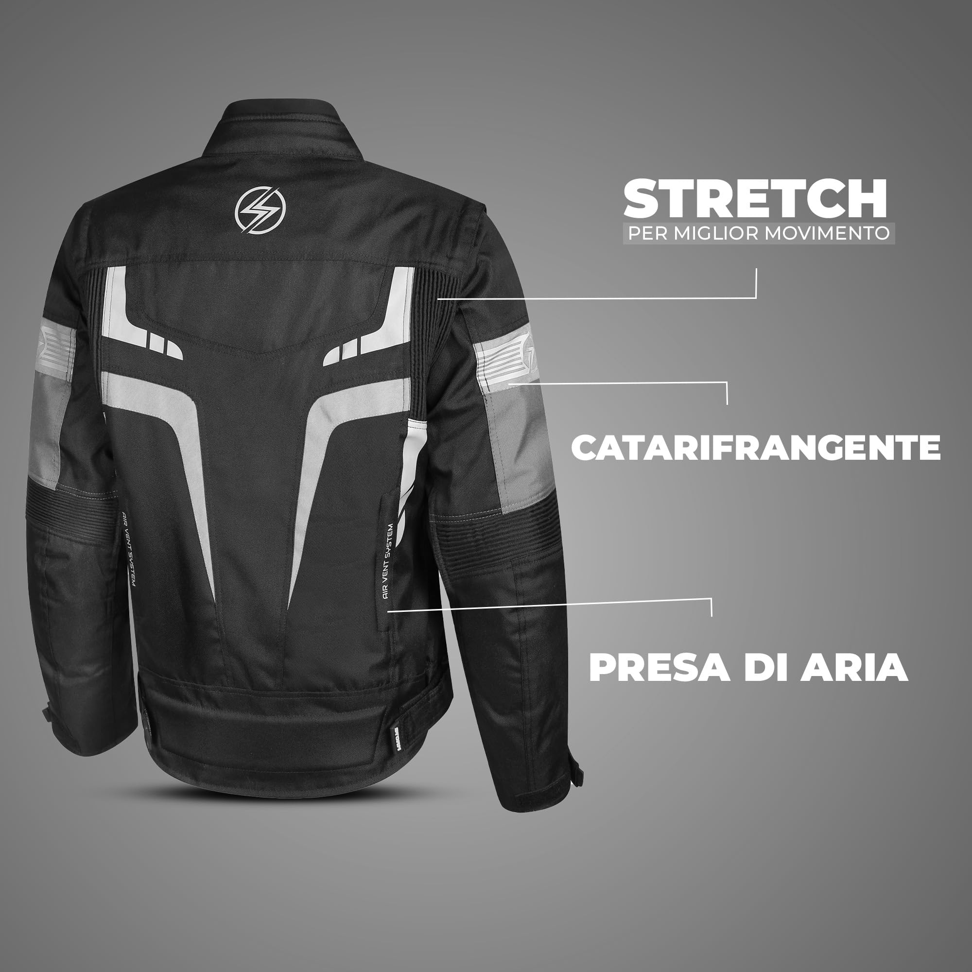 Chaqueta de moto para mujer Storm 4 estaciones con protecciones CE impermeable – Seguridad y comodidad para cada temporada