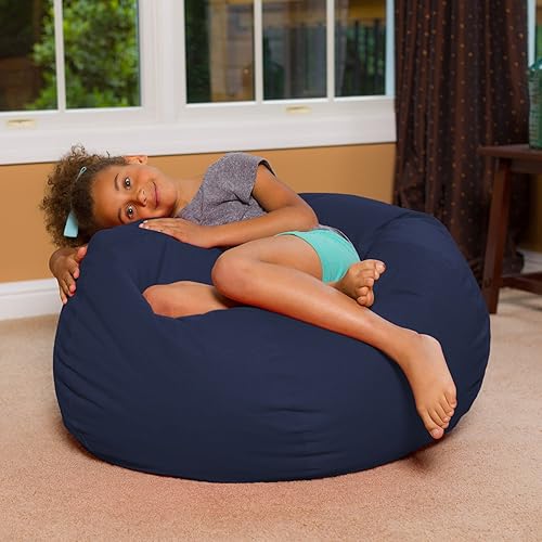 Miniatura 4 de Puf grande y cómodo sillones tipo puf grandes con funda extraíble para niños, adolescentes y adultos, muebles de tela de poliéster para todas las