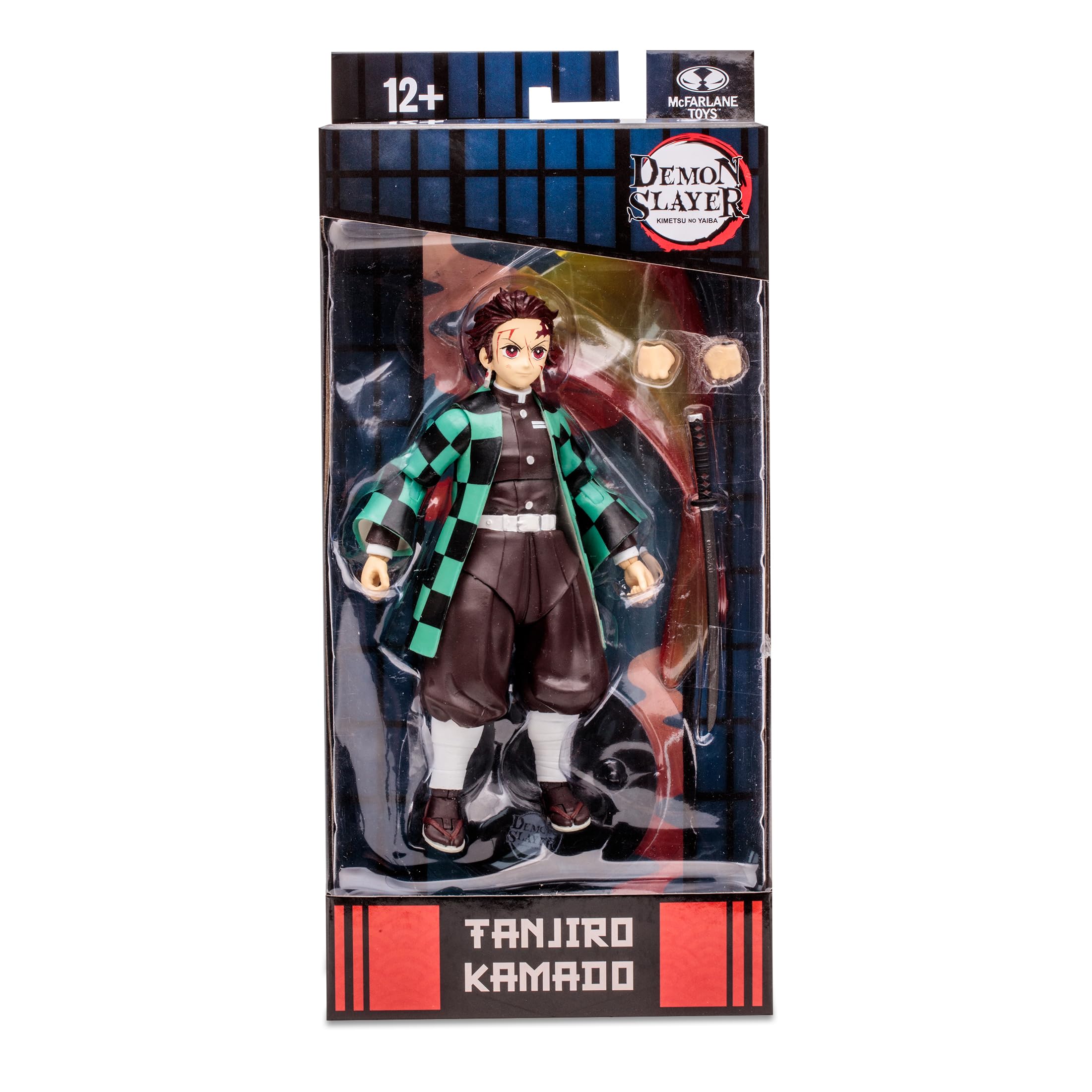 Lansay McFarlane Toys - Demon Slayer - Tanjiro Kamado - Figurka kolekcjonerska i akcesoria - Postacie z mangi - Od 12 lat