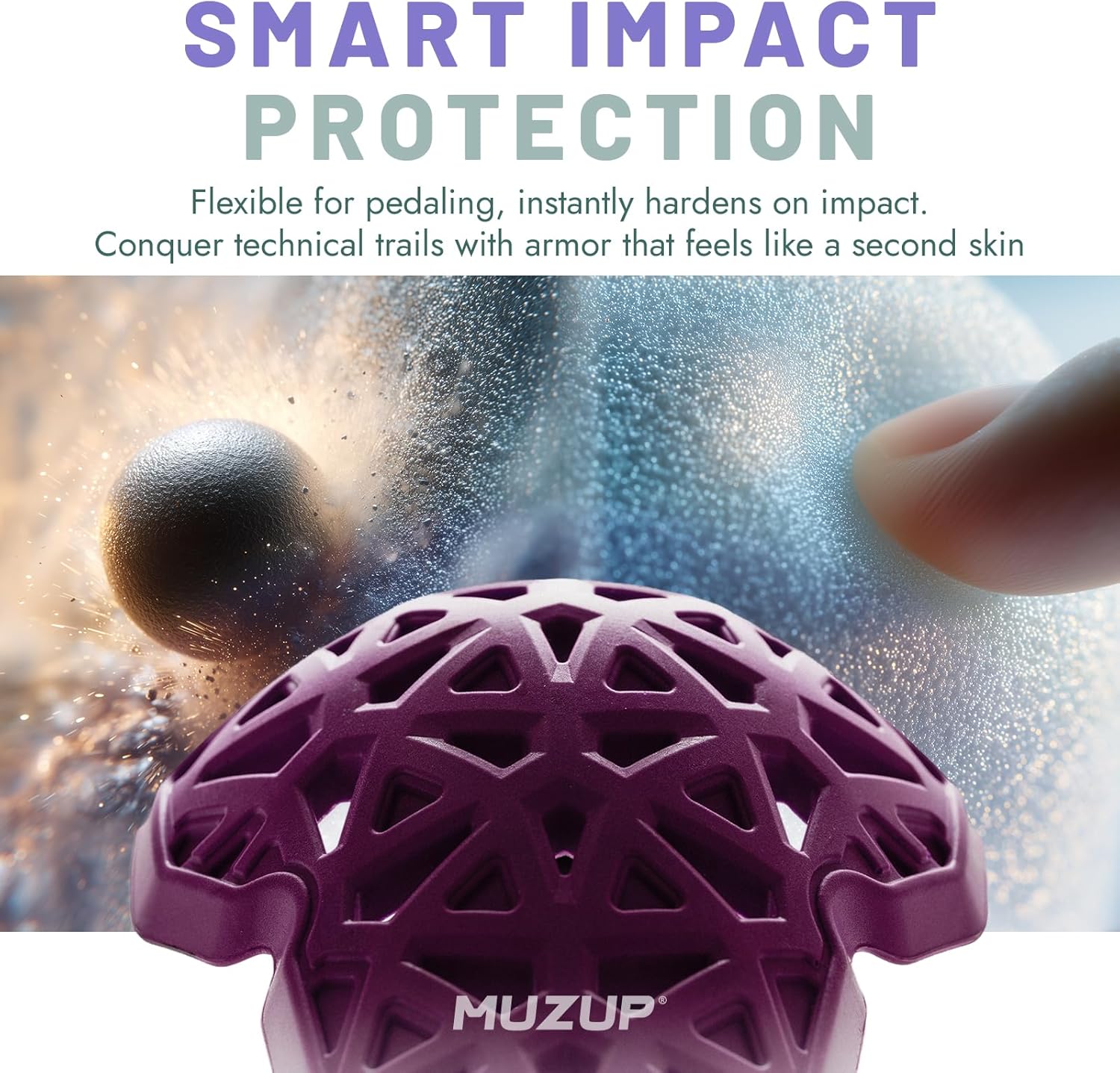 Offedge Knee Pads, Sufficient Protection MTB Knee Pads No-Slipping Mountain Bike Knee Pads Removable Padding MTB Knee Pads for Men Knee Pads for Work Snowboarding Knee Pads - Image 5