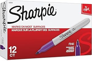 Purple Sharpies: Fine Point Permanent Markers for Precision and Excellence