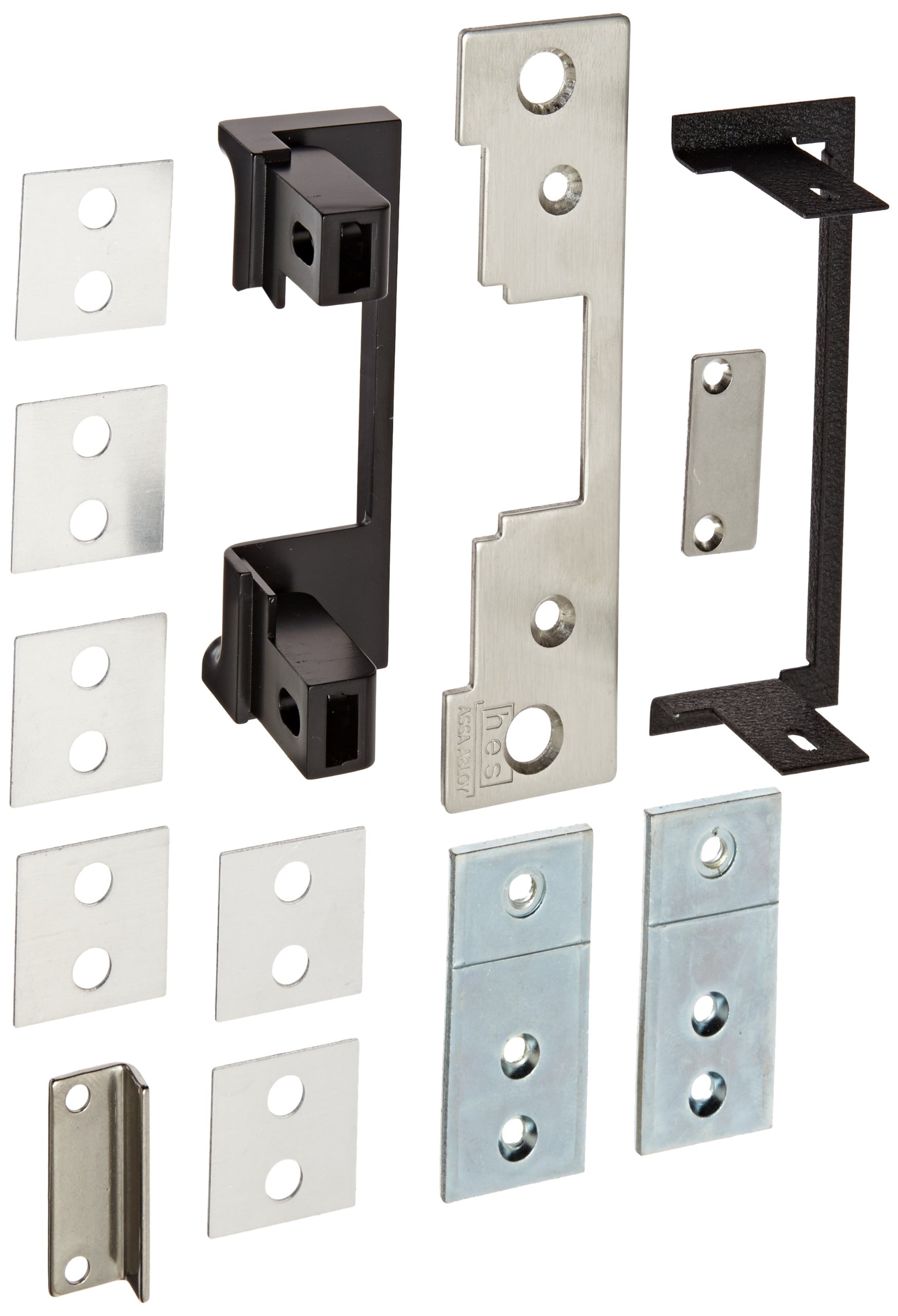 HES 791 Faceplate For HES 7000 Series Electric Strikes For Cylindrical Locksets Satin Brass