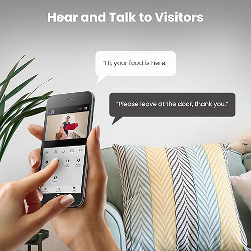 Miniatura 8 de Feit Electric Cámara de timbre inteligente, video HD 2K con cable, visión nocturna, detección de movimiento, audio bidireccional, compatible con