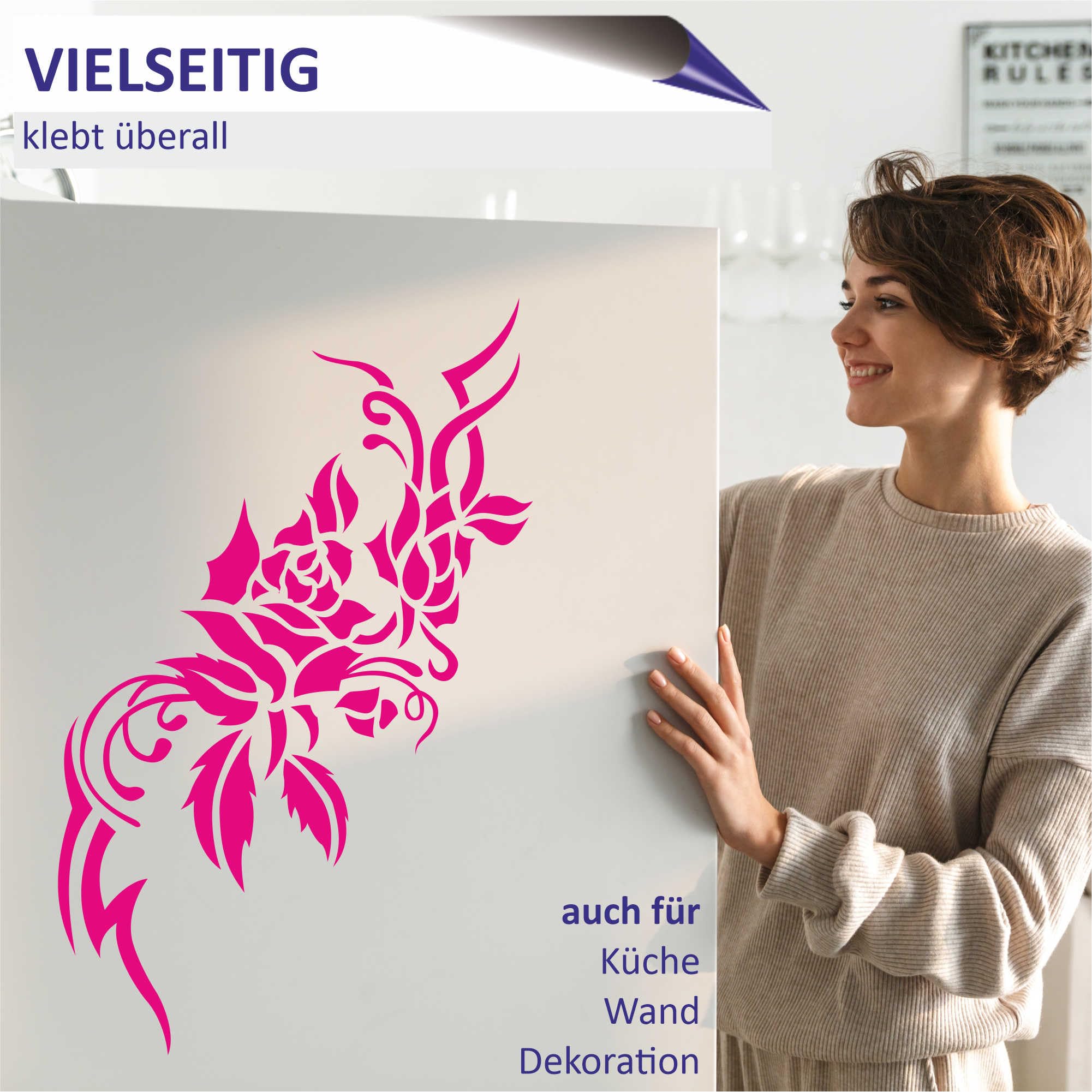 A709 - 2 adesivi per auto, motivo a farfalla, 120 x 53 cm, grigio scuro (49 colori/7 g.)