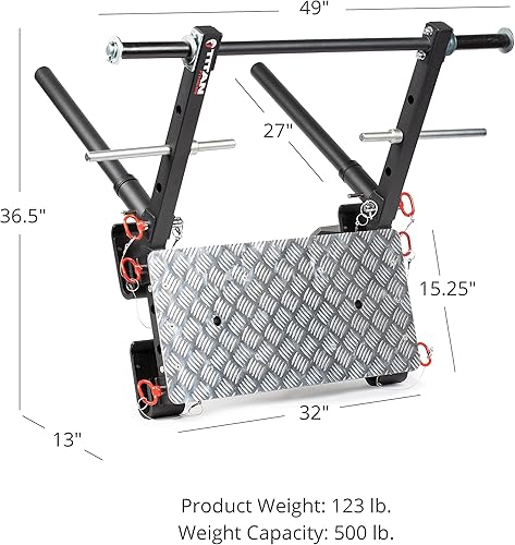 Miniatura 2 de Titan Fitness Power Rack Stealth - Prensa de piernas compatible con todos los bastidores de la serie Titan, clasificado 500 libras
