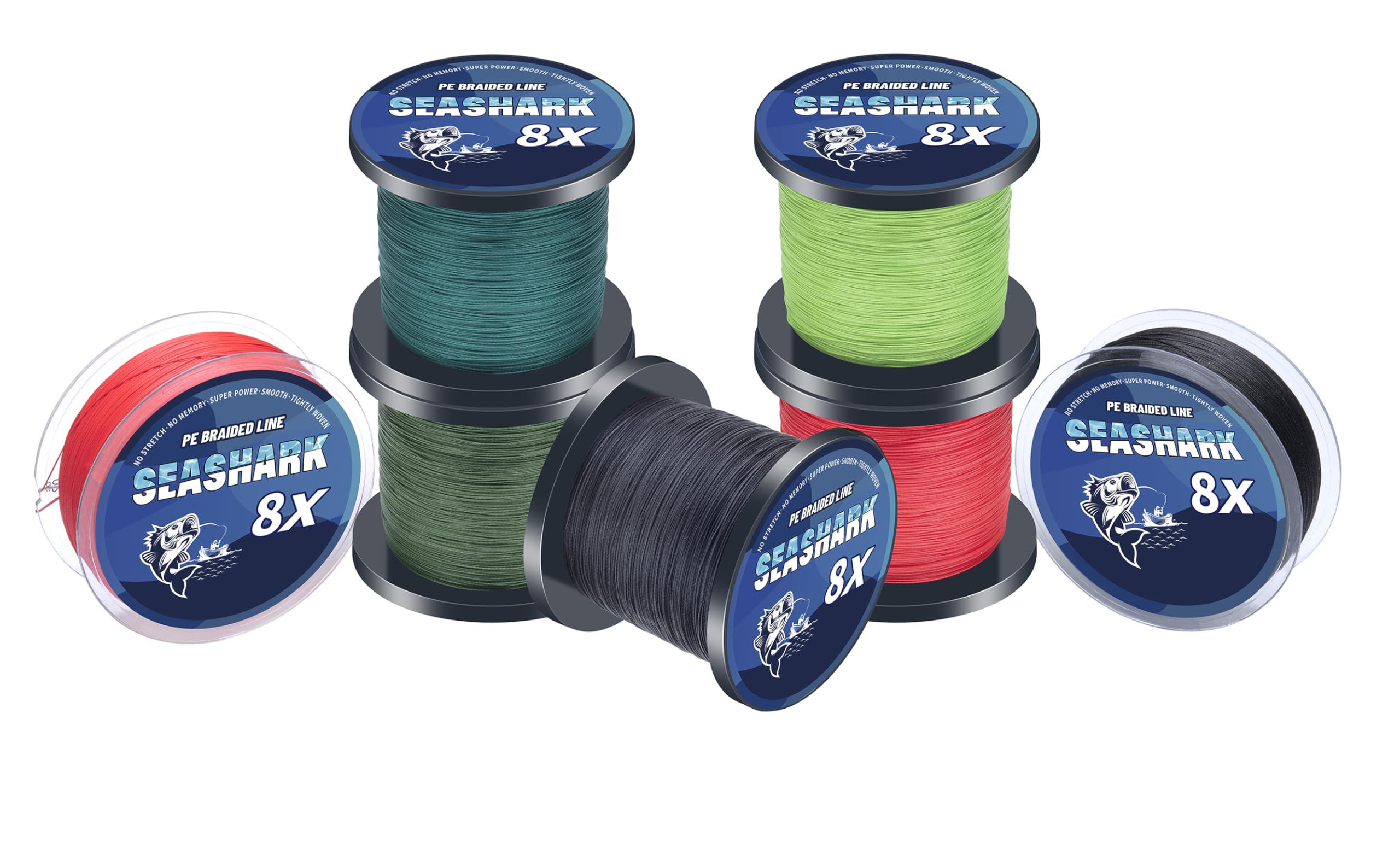 PE Fishing Line 8-Strand Braided Fishing Line - Color Never Fade PE Line  6lb To 80lb Test Braided Line