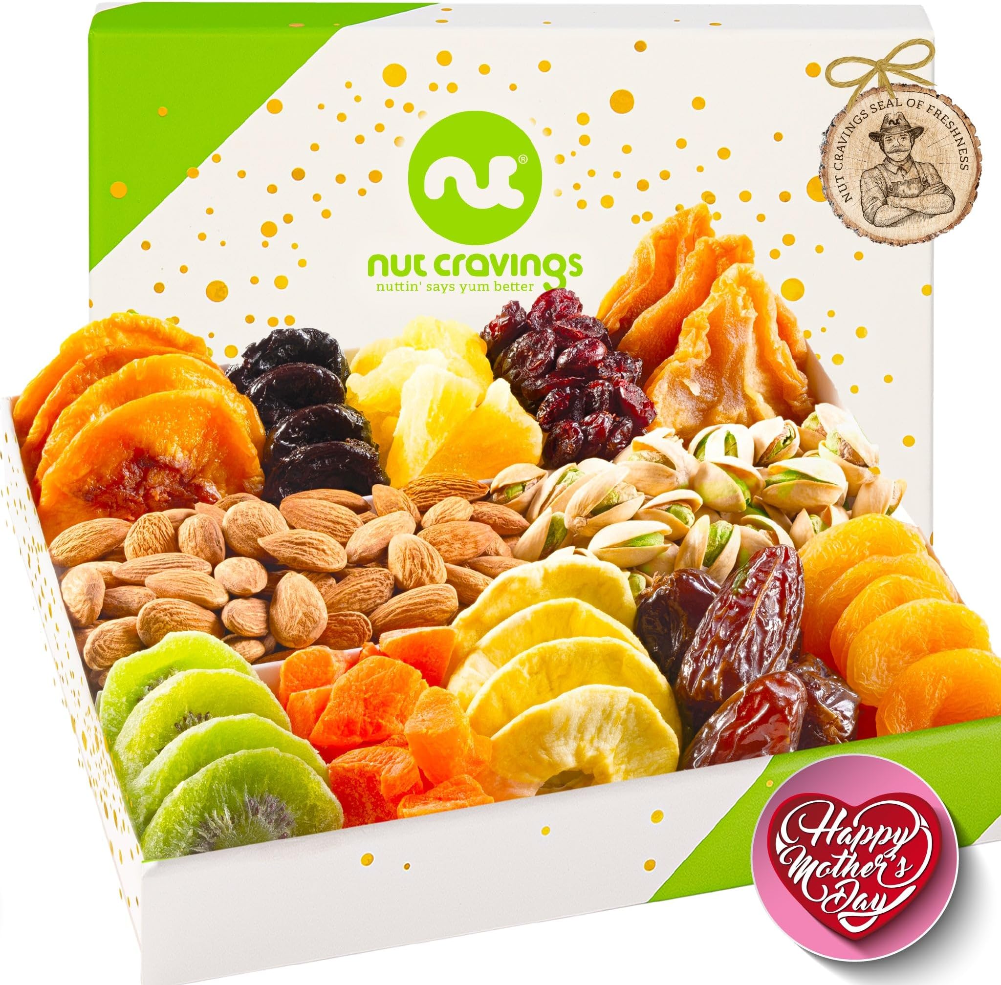 Dried Fruit and Nuts Gift Box Gourmet Fruit and Nut Gift Basket Healthy Food